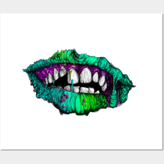 Mouth Wall Art by Alicia Mutlu